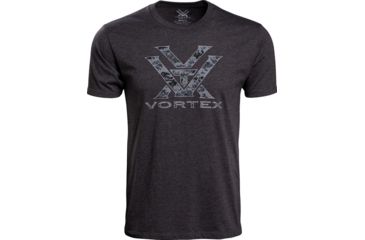 Image of Vortex Camo Logo Short Sleeve T-Shirt - Mens, Charcoal Heather, 3X, 120-15-CHH3X
