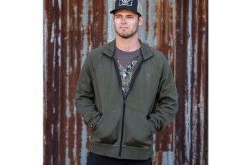 Image of Vortex City Route Full Zip Sweater - Mens, Basil, Medium, 120-05-BASM