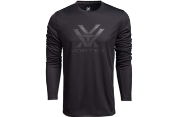 Image of Vortex Core Logo LS Performance Grid Shirt - Mens, Black, 2XL, 222-43-BLK2X