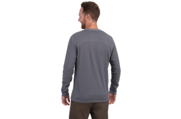 Image of Vortex Core Logo LS Performance Grid Shirt - Mens, Turbulence, XL, 222-43-TRBXL