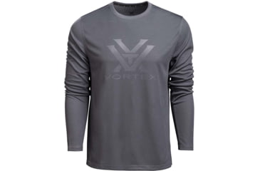 Image of Vortex Core Logo LS Performance Grid Shirt - Mens, Turbulence, XL, 222-43-TRBXL