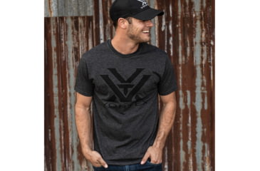 Image of Vortex Core Logo Short Sleeve T-Shir t- Mens, Charcoal Heather, 3X, 120-16-CHH3X