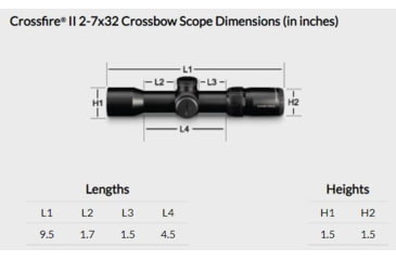 Image of Vortex Crossfire II 2-7x32 Crossbow Scope, XBR-2 Reticle, Matte Black, CF2-CB1