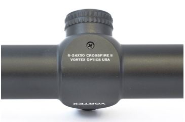 Image of Vortex Crossfire II AO 6-24x50 mm Rifle Scope, 30 mm Tube, Second Focal Plane, Black, Hard Anodized, Non-Illuminated Dead-Hold BDC Reticle, MOA Adjustment, CF2-31045