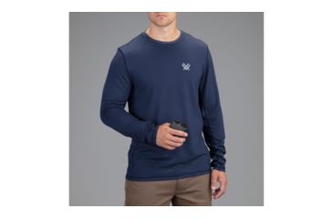 Image of Vortex Day Rucker Performance Long Sleeve - Mens, Crown Blue, Large, 220-24-CBLL