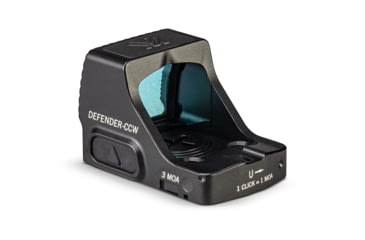 Image of Vortex Defender-CCW 1x Reflex Micro Green Dot Sight, 3 MOA, Black, DFCCW-MGD3
