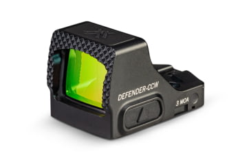 Image of Vortex Defender-CCW 1x Reflex Micro Green Dot Sight, 3 MOA, Black, DFCCW-MGD3