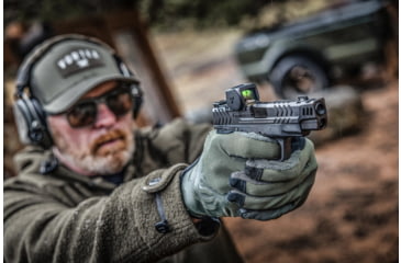 Image of Vortex Defender-CCW 1x32mm Enclosed Solar Micro Reflex Red Dot Sight, Green, Black, 1.59in, 1.30 oz., DFCCW-MGD3-E
