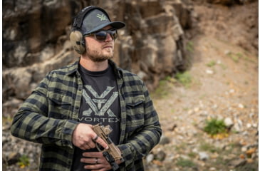 Image of Vortex Defender-ST 1x32mm Enclosed Solar Micro Reflex Red Dot Sight, Green, Red, Tan, 1.82in, 1.62 oz., DFST-MRD3-E-T