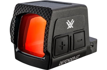 Image of Vortex Defender-ST Enclosed Solar Micro Prismatic Red Dot Sight, 1x22.5mm, 3 MOA Reticle, Black, DFST-MRD3-E
