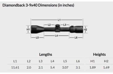 Image of Vortex Diamondback 3-9x40mm Rifle Scope, 1 in Tube, Second Focal Plane, Black, Hard Anodized, Non-Illuminated V-Plex Reticle, MOA Adjustment, DBK-M-01P