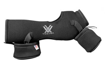 Image of Vortex Diamondback Black Fitted Case for 80mm Scope Case Angled D-80