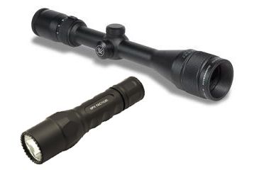 Image of Vortex Diamondback 4-12x40 AO V-Plex Reticle Rifle Scope w/ Surefire 6PX Tactical LED Flashlight 