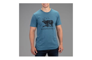 Image of Vortex Elk Mountain T-Shirt - Mens, Steel Blue Heather, 2X, 220-72-SBH2X