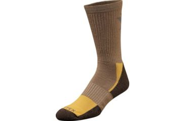 Image of Vortex Everyday Trekker Crew Sock, Shitake/Terra-Mustard, Medium, 120-25-SKEM