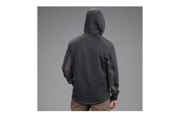 Image of Vortex Frontier Limits 1/4 Zip Hoodie Pullover - Mens, Grey Heather, Large, 220-17-GHTL