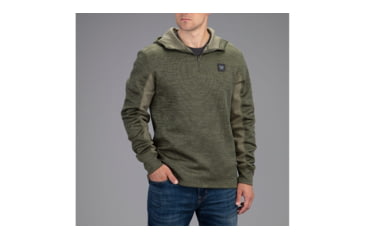 Image of Vortex Frontier Limits 1/4 Zip Hoodie Pullover - Mens, Mayfly, Large, 220-17-MFYL