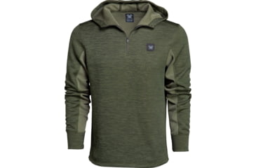 Image of Vortex Frontier Limits 1/4 Zip Hoodie Pullover - Mens, Mayfly, Large, 220-17-MFYL