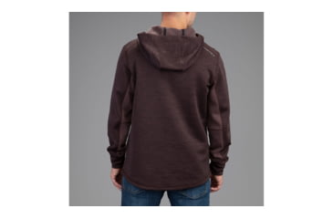Image of Vortex Frontier Limits 1/4 Zip Hoodie Pullover - Mens, Rich Mahogany, Large, 220-17-RMAL