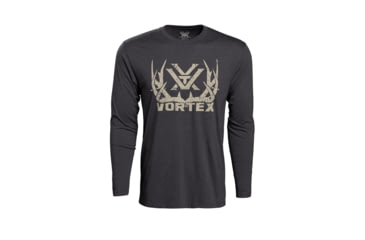 Image of Vortex Full-Tine Job Long Sleeve T-Shirt - Mens, Charcoal Heather, Small, 219053-CHHS