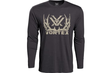Image of Vortex Full-Tine Job Long Sleeve T-Shirt - Mens, Charcoal Heather, Small, 219053-CHHS