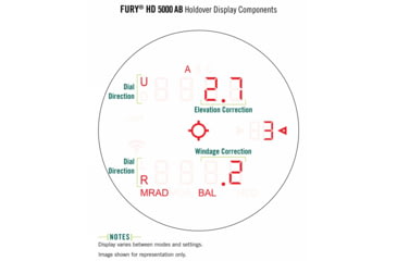 Image of EDEMO Vortex Fury HD 5000 10x42mm Laser Rangefinding Roof Prism Binocular w/AB, Rubber, Green, 8.125x5x5.8, LRF302, EDEMO1