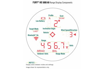 Image of EDEMO Vortex Fury HD 5000 10x42mm Laser Rangefinding Roof Prism Binocular w/AB, Rubber, Green, 8.125x5x5.8, LRF302, EDEMO1
