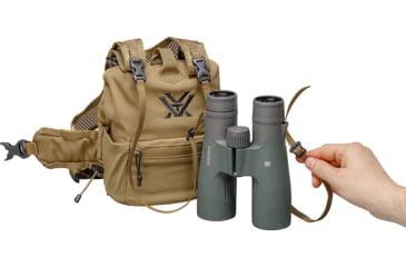 Image of Vortex GlassPak Pro Binocular Harness, Tan, Small, P600-S