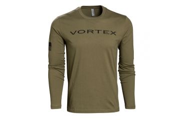 Image of Vortex Long Sleeve Shirt, Military Green, Extra Large APP-VT-BRLS-XL