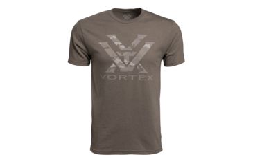 Image of Vortex Men's SS Camo Tee, Brown Heather, M 119043-BRH-M