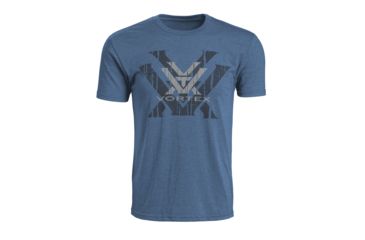 Image of Vortex Men's SS Double Logo Tee, Royal Heather, 2XL 219057-ROH-2XL