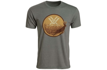 Image of Vortex Mens SS Buck Chest Logo, Olive Heather, M, 219063-OLH-M