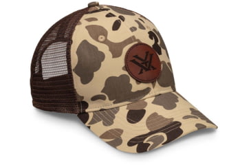 Image of Vortex Old School Camo Cap with Leather Patch - Mens, Waterfowl Camo, OSFM, 221-50-WCA