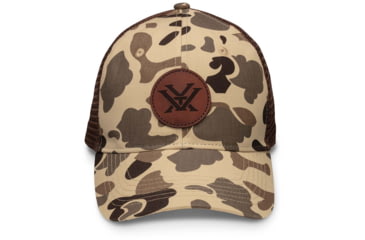 Image of Vortex Old School Camo Cap with Leather Patch - Mens, Waterfowl Camo, OSFM, 221-50-WCA