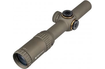 Image of Vortex OPMOD Strike Eagle Limited Edition Rifle Scope, 1-6x24mm, 30 mm Tube, Second Focal Plane, AR-BDC Reticle, Hard Anodized, Tan, SE-1624-OP