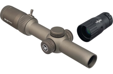 Image of Vortex OPMOD Strike Eagle 1-6x24mm 30mm Tube Second Focal Plane Rifle Scope &amp; TRYBE Optics Scope Magnification Doubler 2X Enhancer w/ 30mm/1in Tube Mount