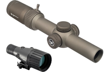 Image of Vortex OPMOD Strike Eagle Limited Edition Rifle Scope, 1-6x24mm, 30mm Tube, Second Focal Plane, AR-BDC3 Reticle and TRYBE Optics Enhancer Rifle Scope Magnification Quadrupler
