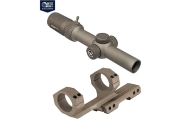 Image of Vortex OPMOD Strike Eagle Rifle Scope, 1-6x24mm, FDE &amp; Vortex OPMOD Sport Cantilever 30mm Mount, FDE