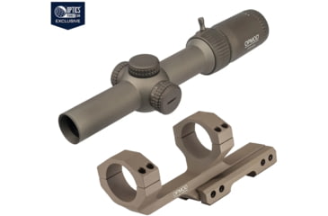 Image of Vortex OPMOD Strike Eagle Rifle Scope, 1-8x24mm, FDE &amp; Vortex OPMOD Sport Cantilever 30mm Mount, FDE