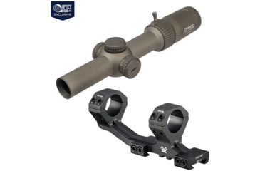Image of Vortex OPMOD Strike Eagle Rifle Scope, 1-8x24mm &amp; Vortex Sport Cantilever Mount, 30mm, Black