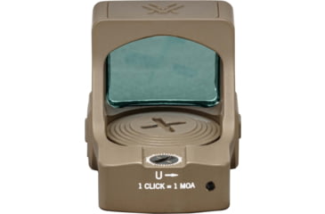 Image of Vortex Optics OPMOD Defender-ST 1x Reflex Micro Red Dot, 6 MOA Dot, Tan, 843829145855