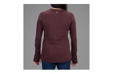 Image of Vortex Point To Point Long Sleeve Shirt - Womens, Rich Mahogany, Small, 220-27-RMAS