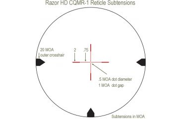 Image of Vortex Razor HD 1-4x24 Rifle Scope with CQMR-1 Reticle RZR124-Q