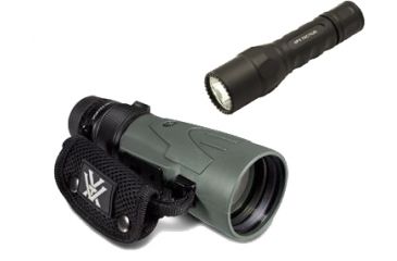 Image of Vortex Recon 15x50 Mountain Spotting Scope w/ Surefire 6PX LED Tactical Flashlight 