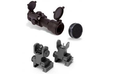 Image of Ultimate AR15 Tactical Set Up Kit - Vortex StrikeFire Red/Green Dot Sight w/ High Rings, KillFlash AntiGlare Cover and Samson A2 Front and Rear Fold Sights