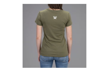 Image of Vortex Reflection Lake T-Shirt - Womens, Military Green, Small, 220-63-MGRS