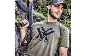 Image of Vortex Short Sleeve T-Shirt, Military Green, 2XL, ODG-2XL