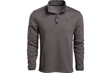 Image of Vortex Stone Circle Quarter Snap - Mens, Black Heather, Extra Large, 120-04-BLHXL