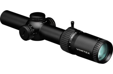 Image of Vortex Strike Eagle 1-6x24 mm Rifle Scope, 30 mm Tube, Second Focal Plane, Black, Matte, Red AR-BDC3 Reticle, MOA Adjustment, SE-1624-2