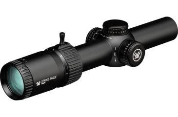 Image of Vortex Strike Eagle 1-8x24 mm Rifle Scope, 30 mm Tube, Second Focal Plane, Black, Matte Anodized, Red AR-BDC3 Reticle, MOA Adjustment, SE-1824-2